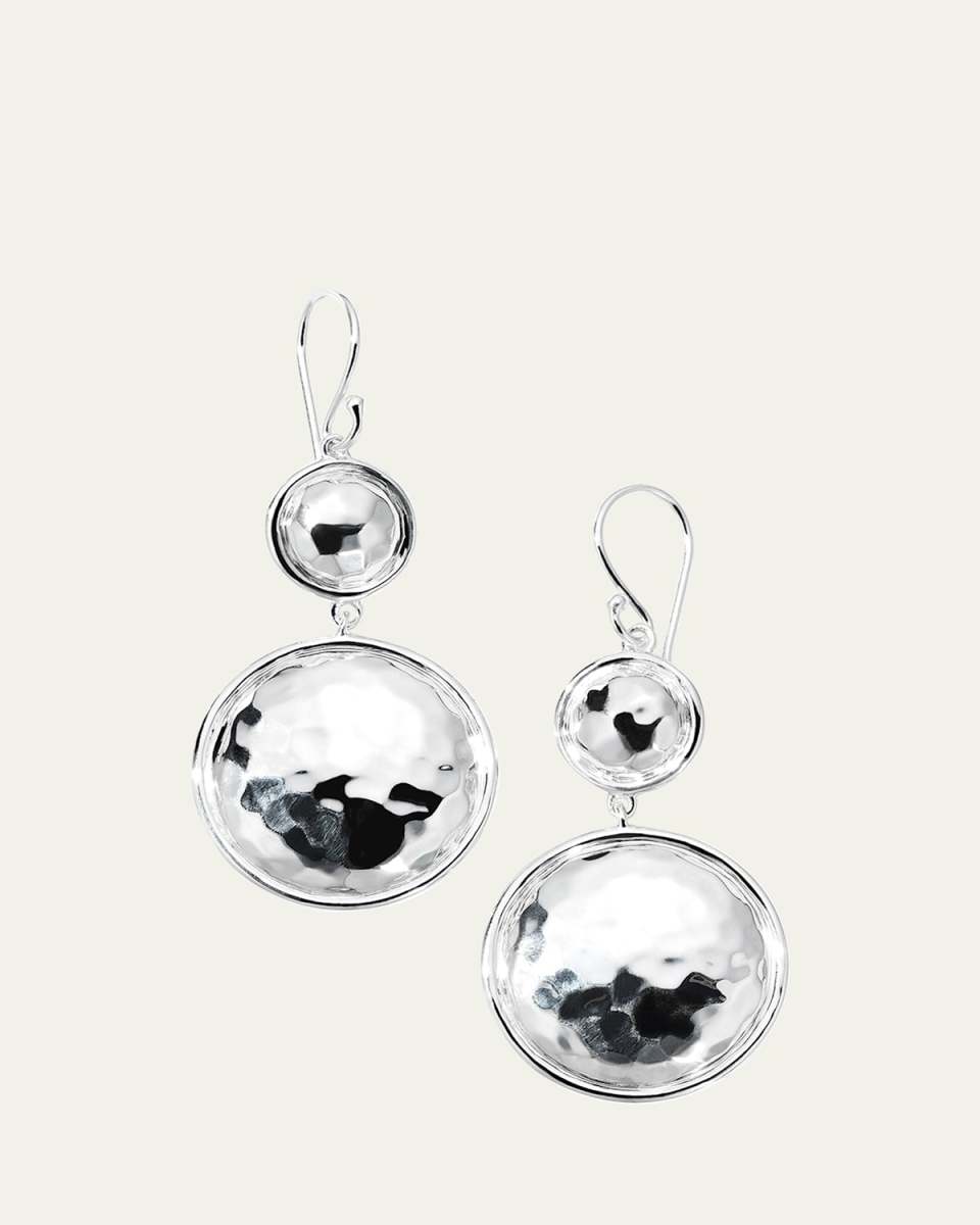 925 Classico Medium Hammered Snowman Earrings